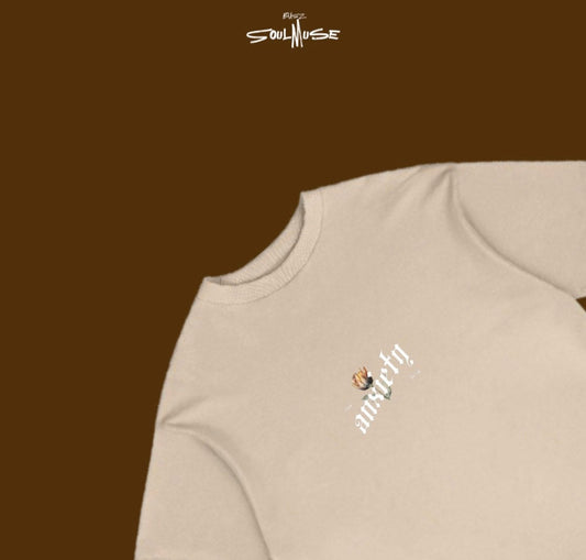 “Anxiety Bloom” Oversized Tee – by SoulMuse